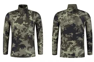 Korda Kool Quick Dry LS Zip Neck Kamo XL