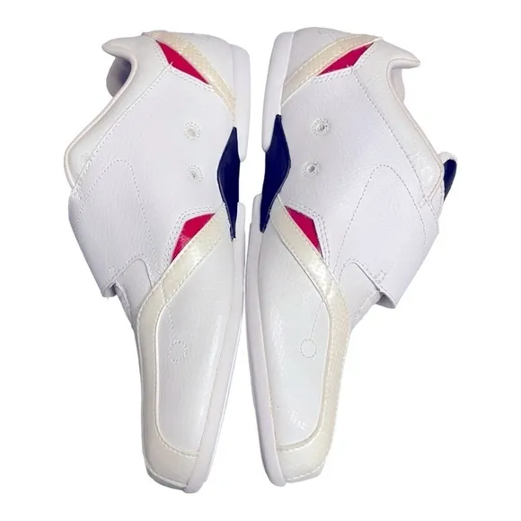 Lacoste Men’s Strap White/Navy Shoes Size 6.5 Never Worn NWOB