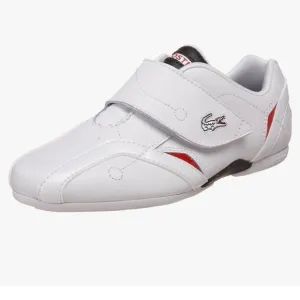 Lacoste Men’s Strap White/Navy Shoes Size 6.5 Never Worn NWOB