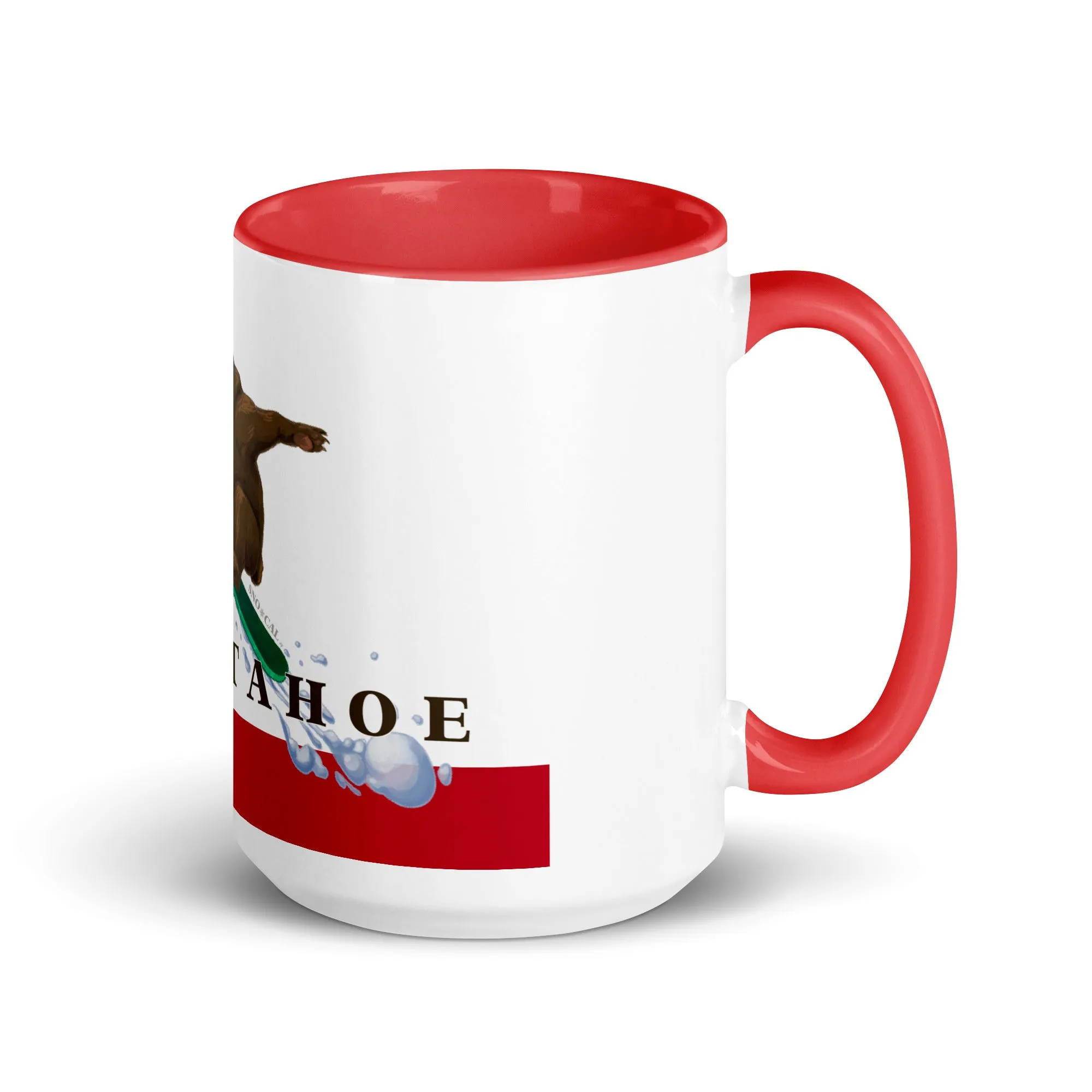 Lake Tahoe Snowboarding Grizzly Mug