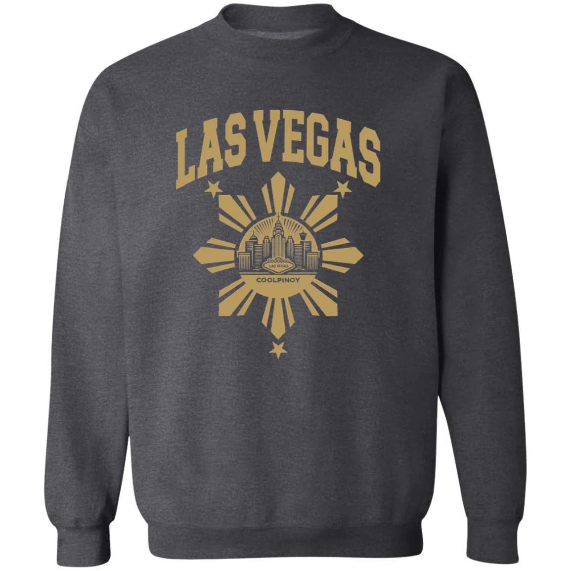 Las Vegas with Sun and Stars Unisex Crewneck Pullover Sweatshirt