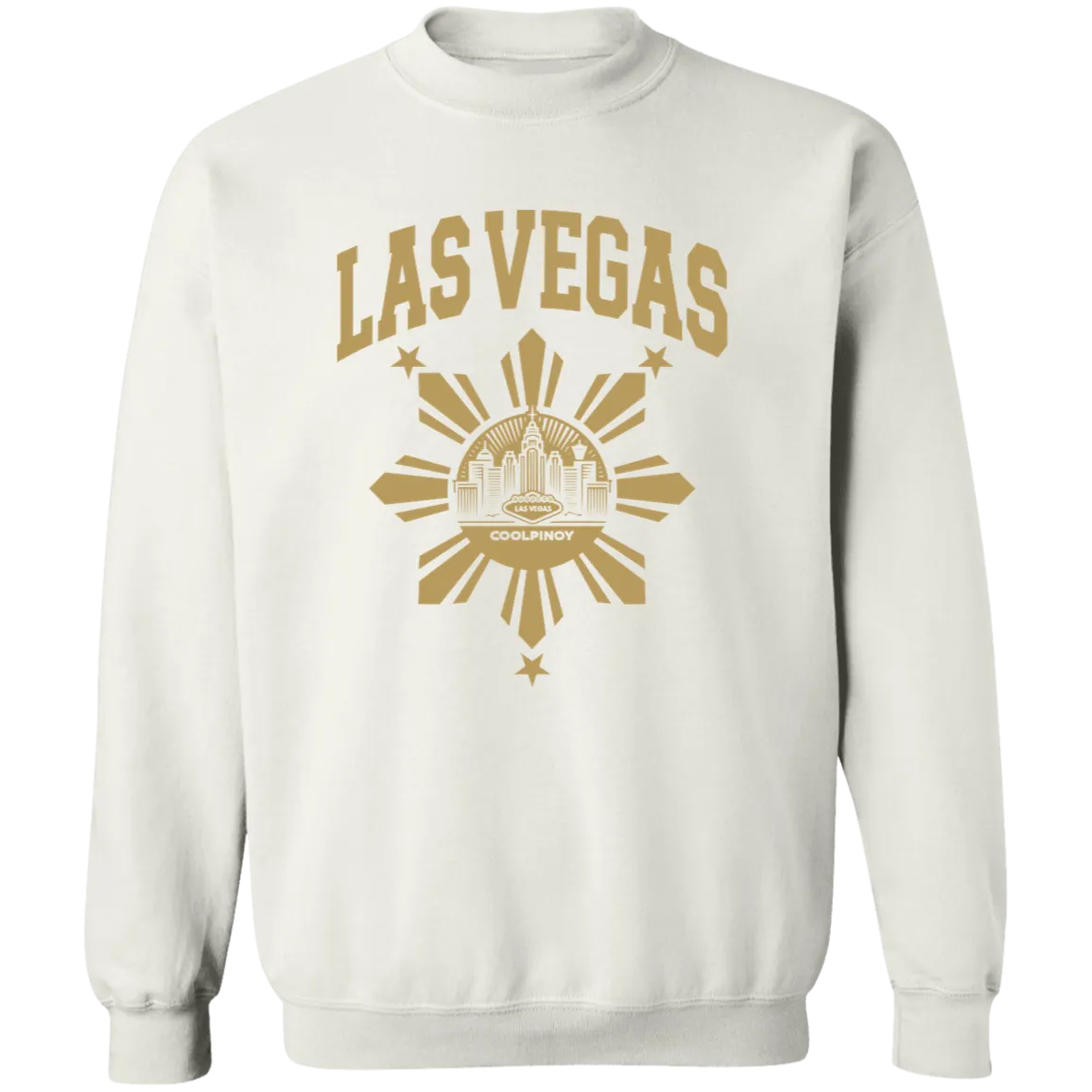 Las Vegas with Sun and Stars Unisex Crewneck Pullover Sweatshirt