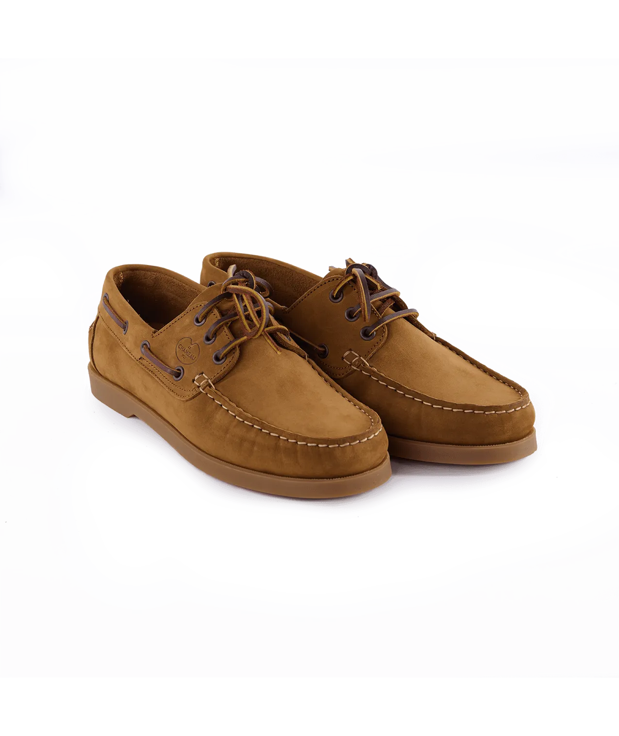 Le Chameau Galion Nubuck Leather deck shoe - Navy, Tan, Vert Vierzon