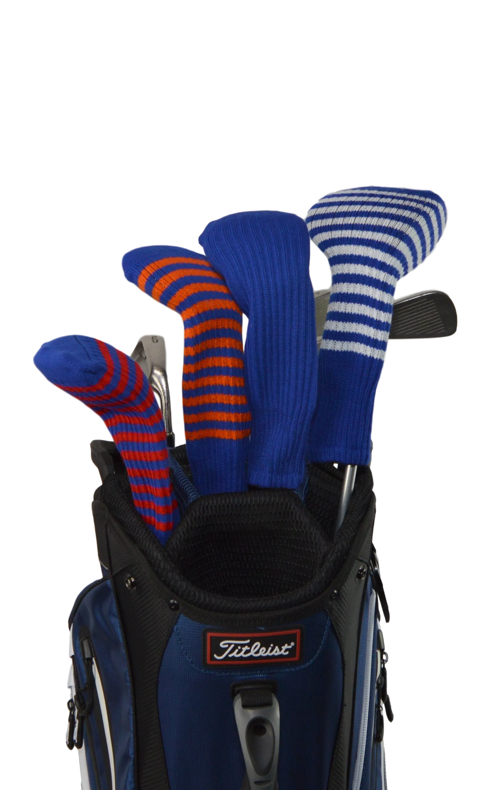 Light Blue and Light Rose Pink Club Sock Golf Headcover