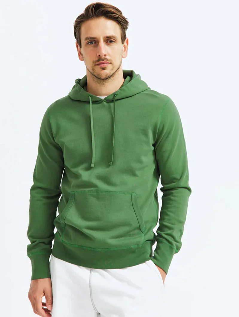 Light weight Terry Pullover Hoodie Lawn Green