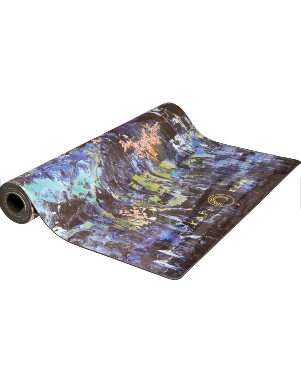 Luxury Yoga Mat Navy Print
