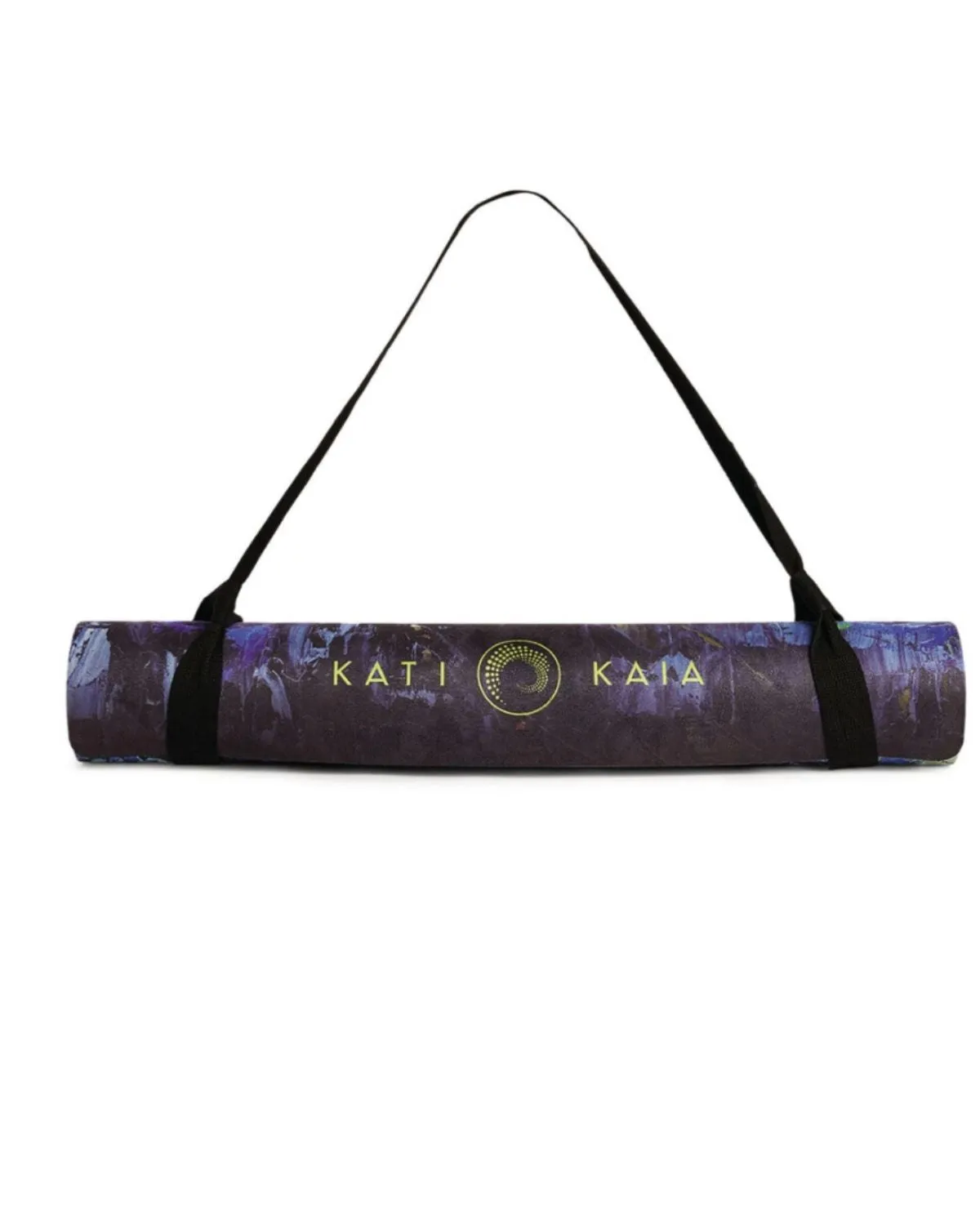 Luxury Yoga Mat Navy Print