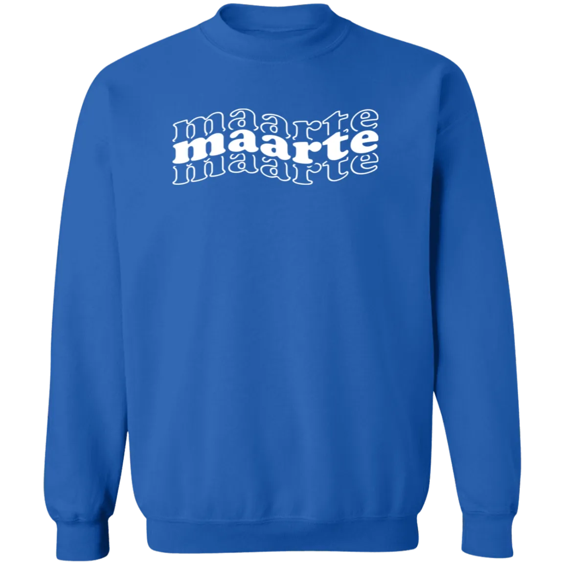 Maarte in Triple Unisex Crewneck Pullover Sweatshirt