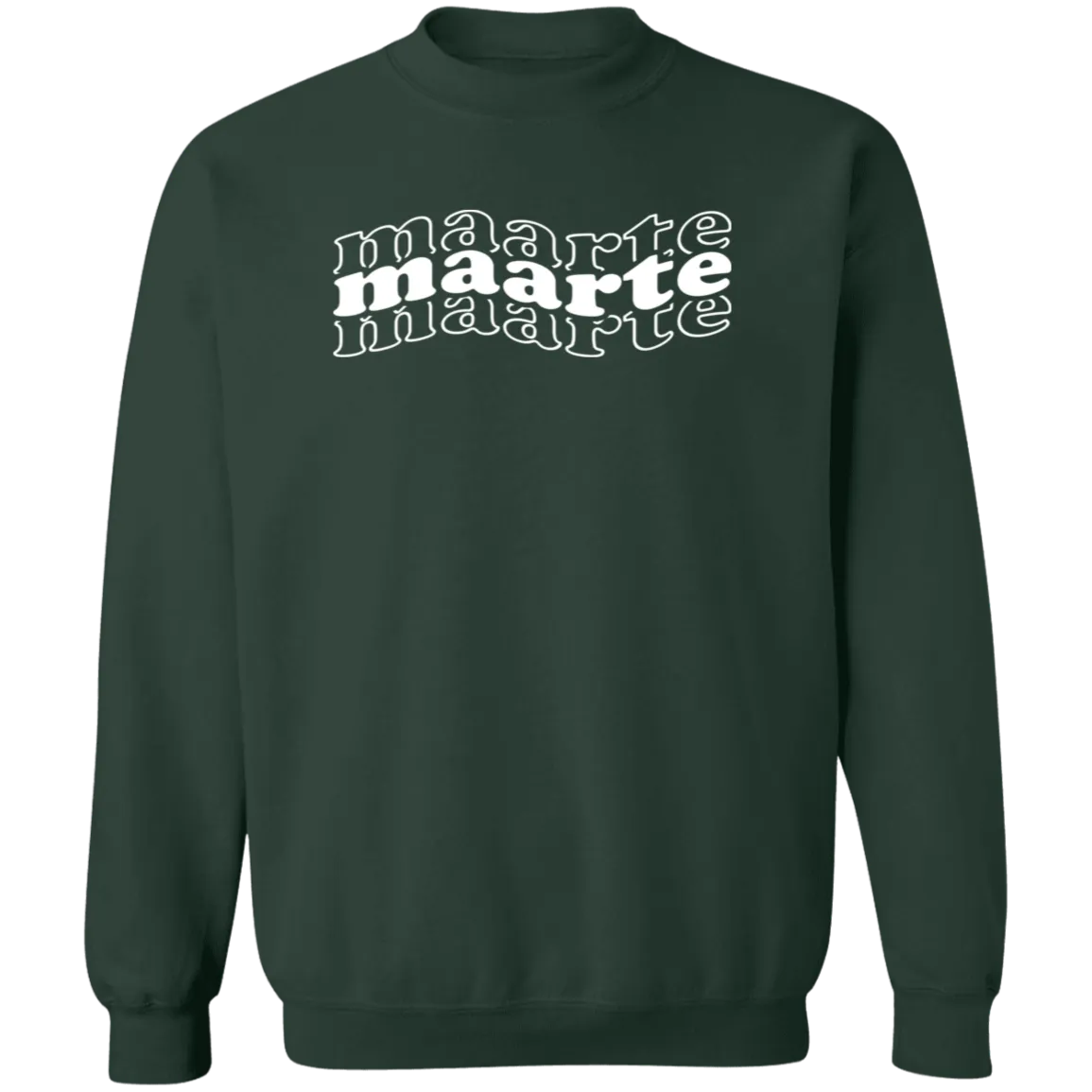 Maarte in Triple Unisex Crewneck Pullover Sweatshirt