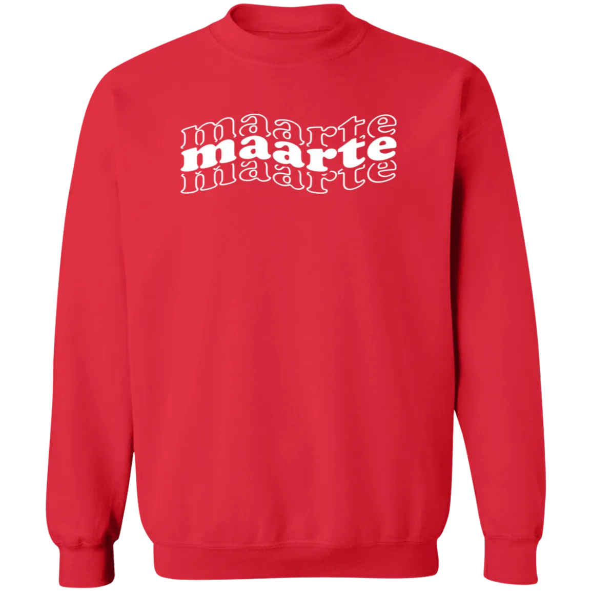 Maarte in Triple Unisex Crewneck Pullover Sweatshirt