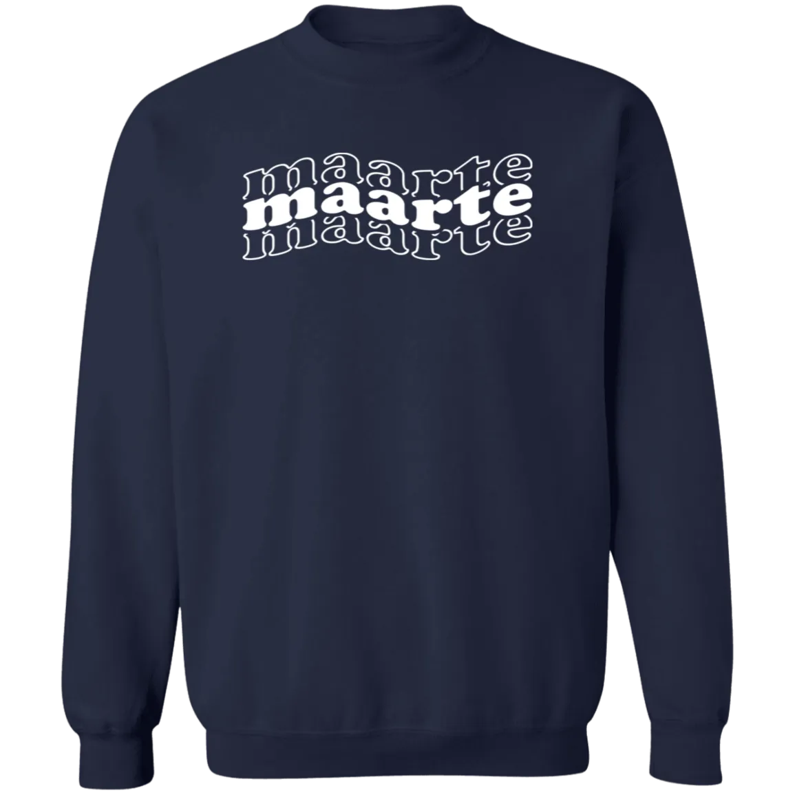 Maarte in Triple Unisex Crewneck Pullover Sweatshirt