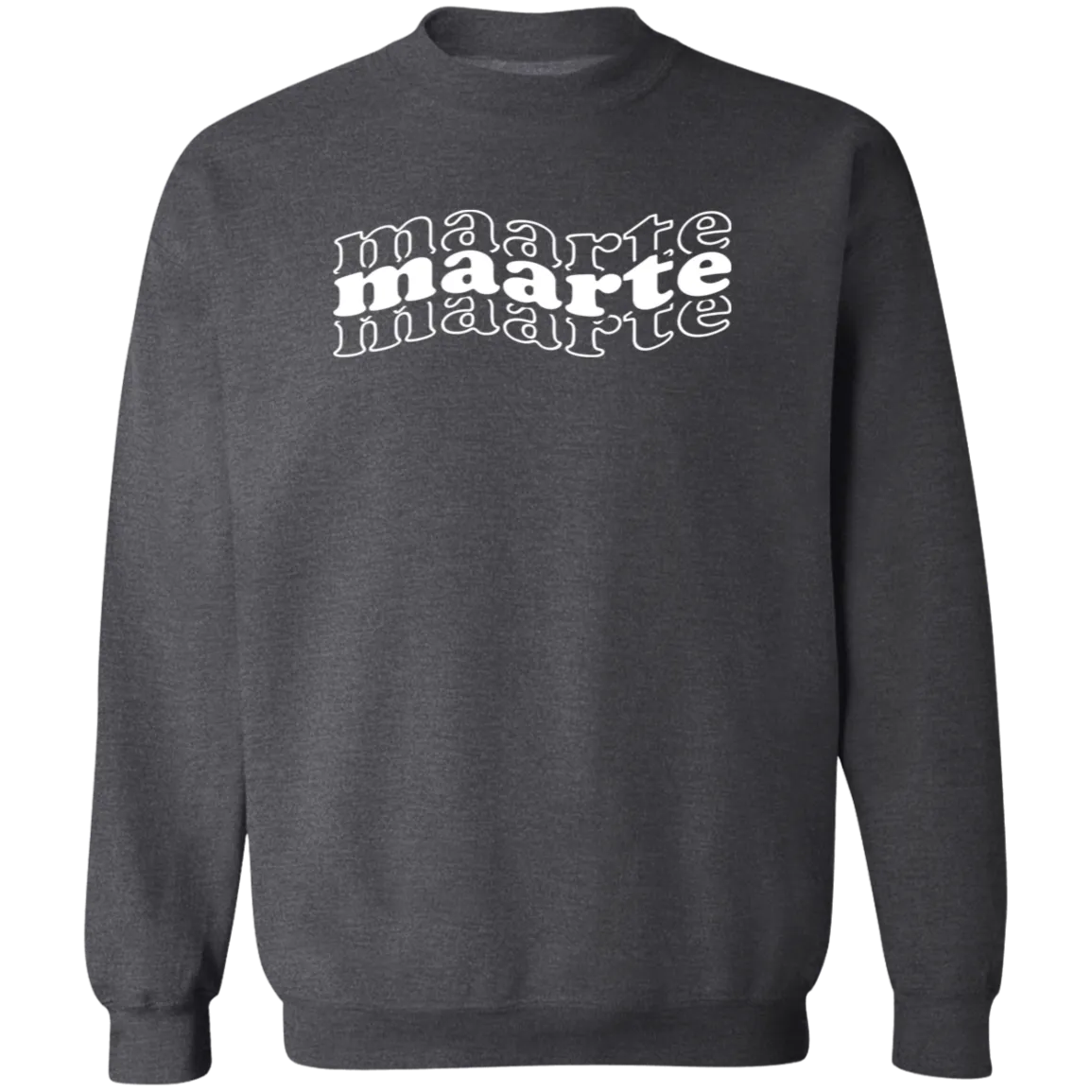 Maarte in Triple Unisex Crewneck Pullover Sweatshirt