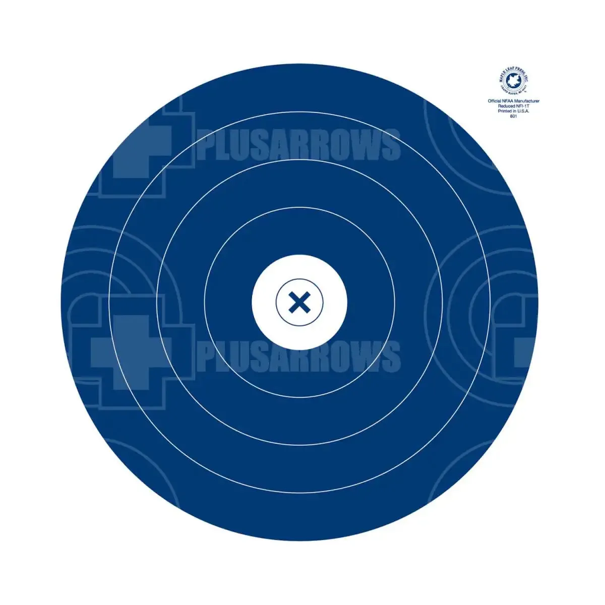Maple Leaf 20cm Reduced IFAA/NFAA Indoor Target Face 25pk