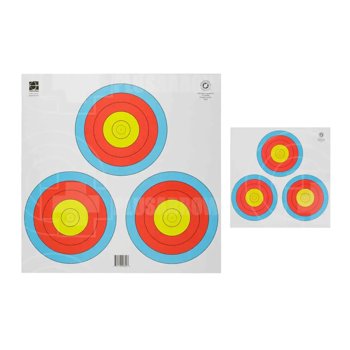 Maple Leaf 20cm Reduced IFAA/NFAA Indoor Target Face 25pk