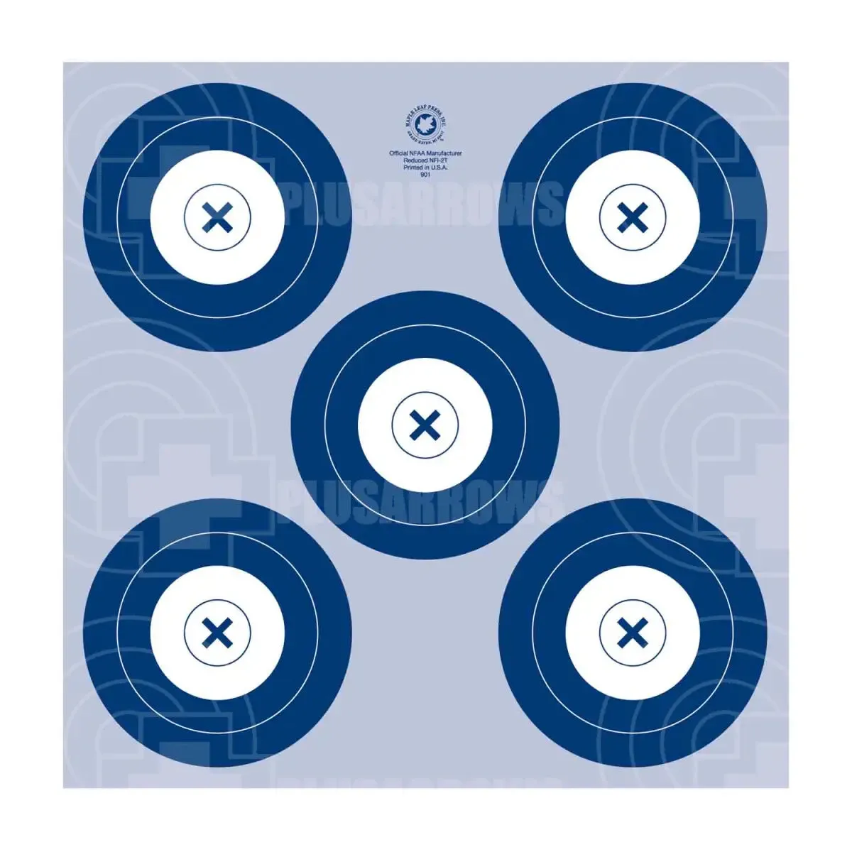 Maple Leaf 20cm Reduced IFAA/NFAA Indoor Target Face 25pk