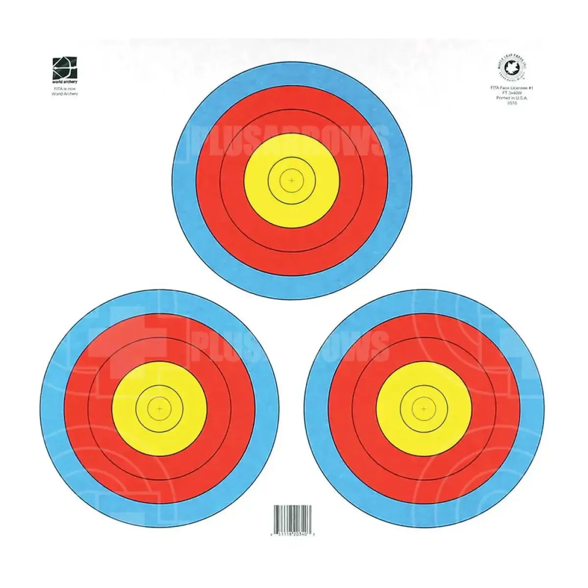 Maple Leaf FT-40cm Vegas 3 Spot Target Face