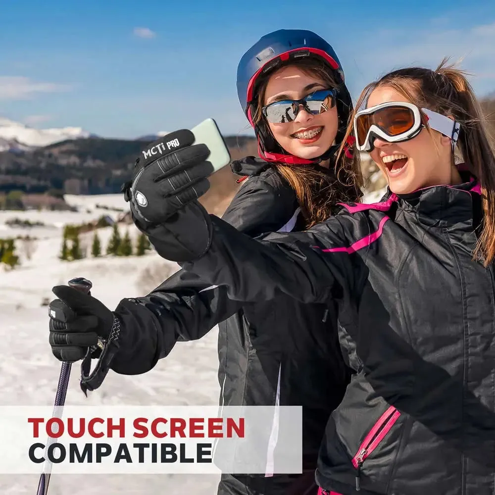 MCTi Nylon Ski Gloves - Waterproof, Touch Screen & Thinsulate for Women
