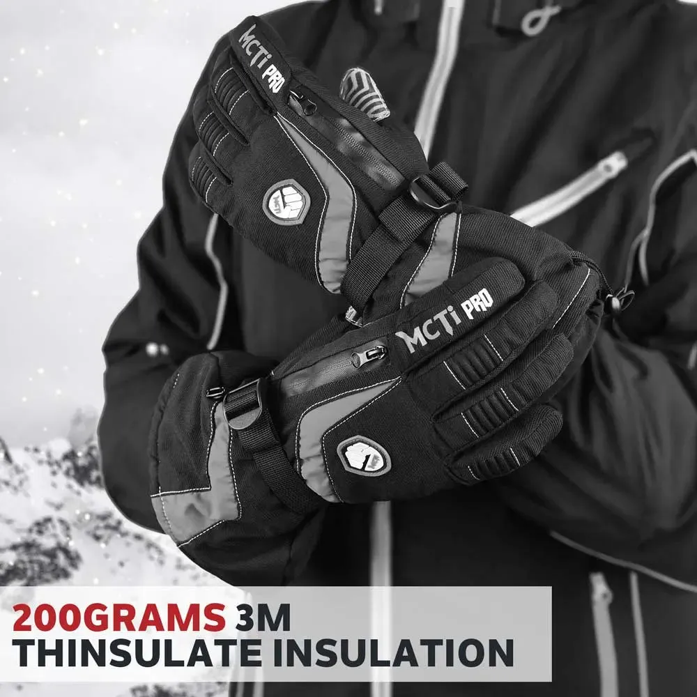 MCTi Nylon Ski Gloves - Waterproof, Touch Screen & Thinsulate for Women