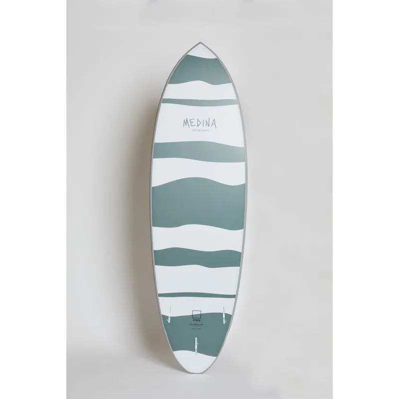 Medina 6'4" Old News Softtop Surfboard