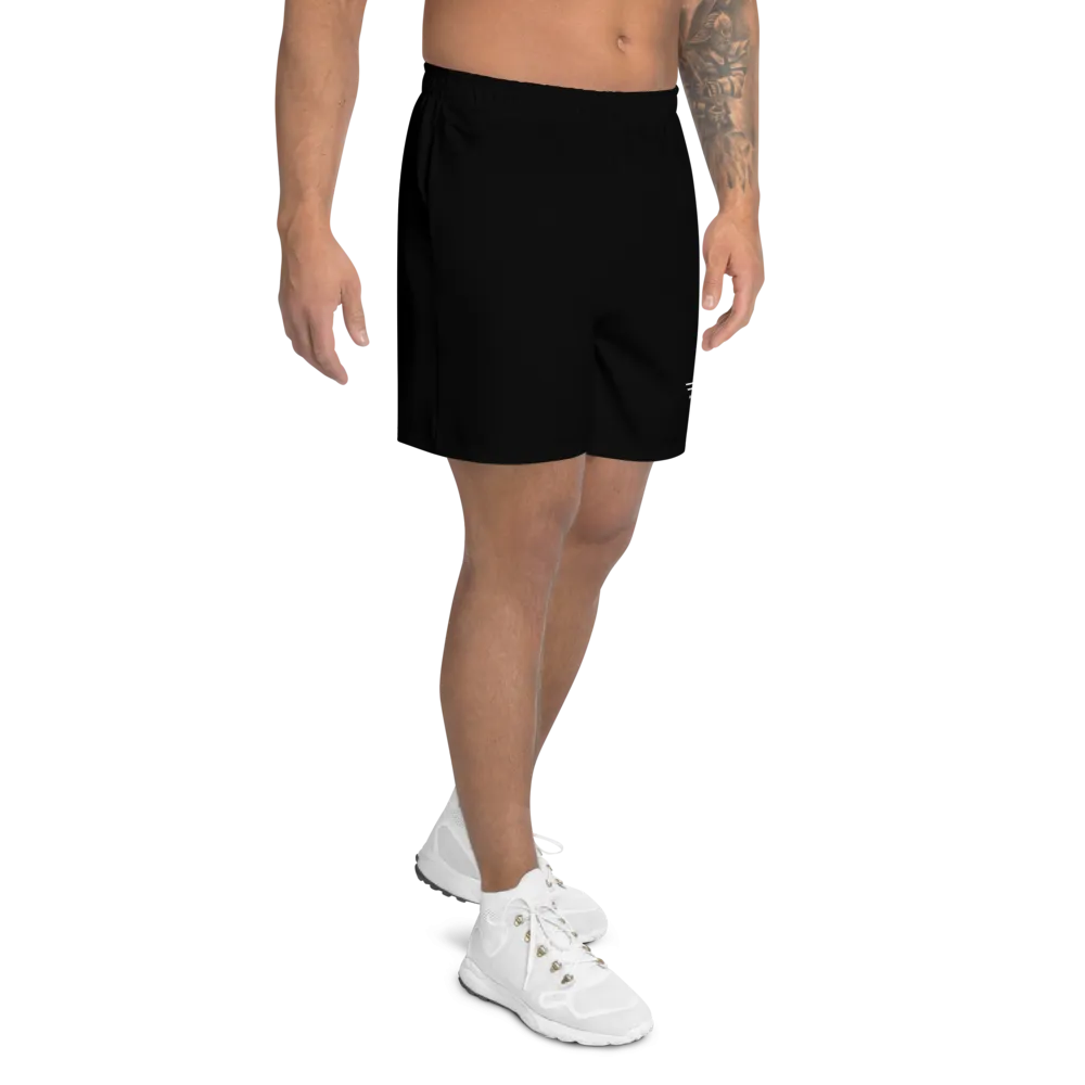 Men Athletic Long Shorts Black