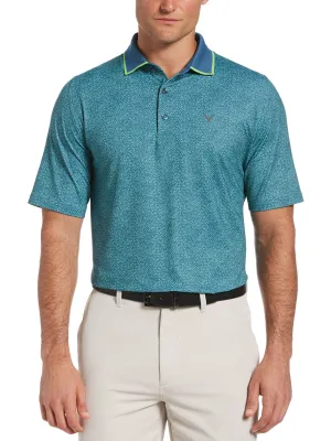 Mens Allover Printed Polo