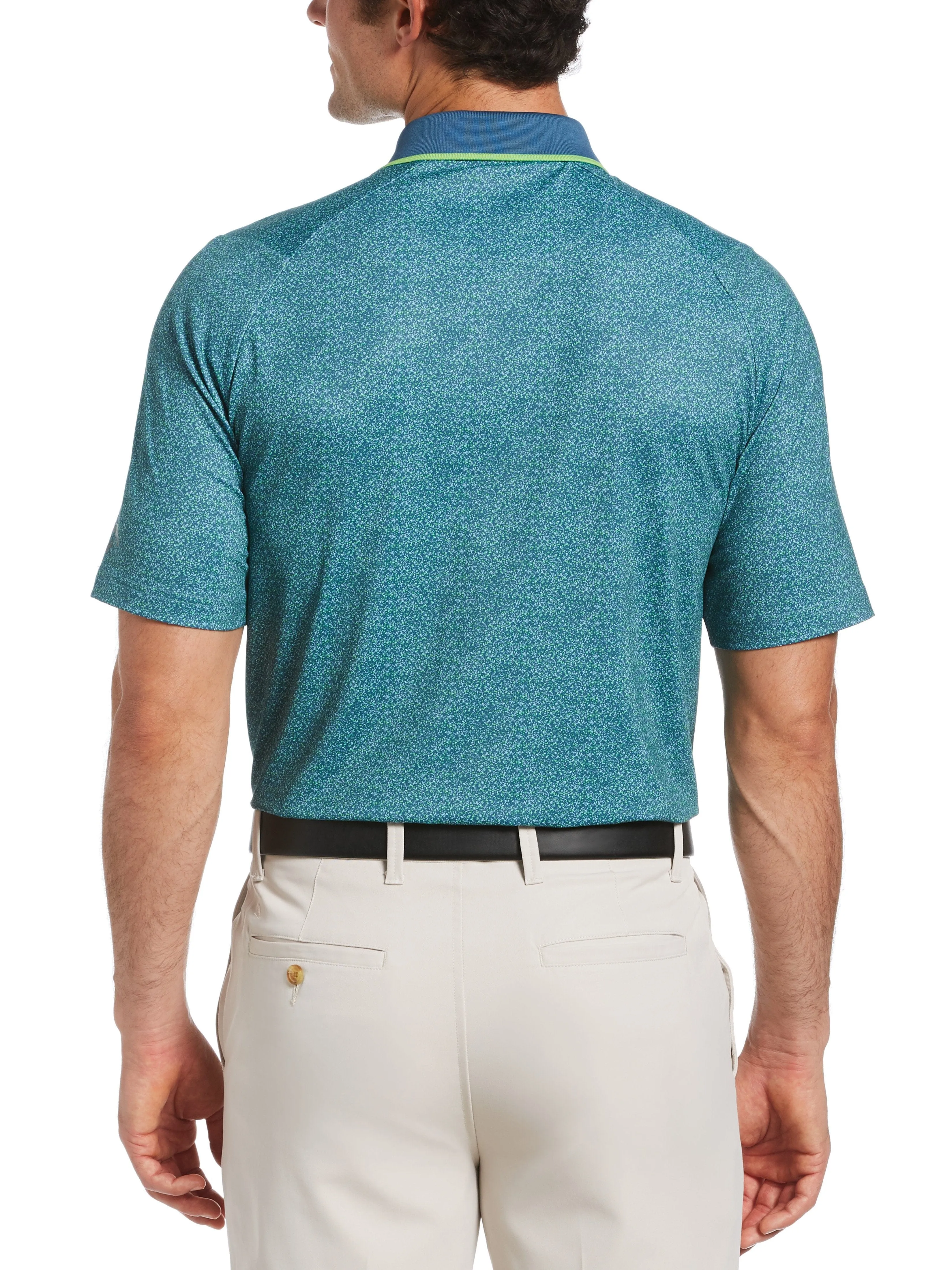 Mens Allover Printed Polo