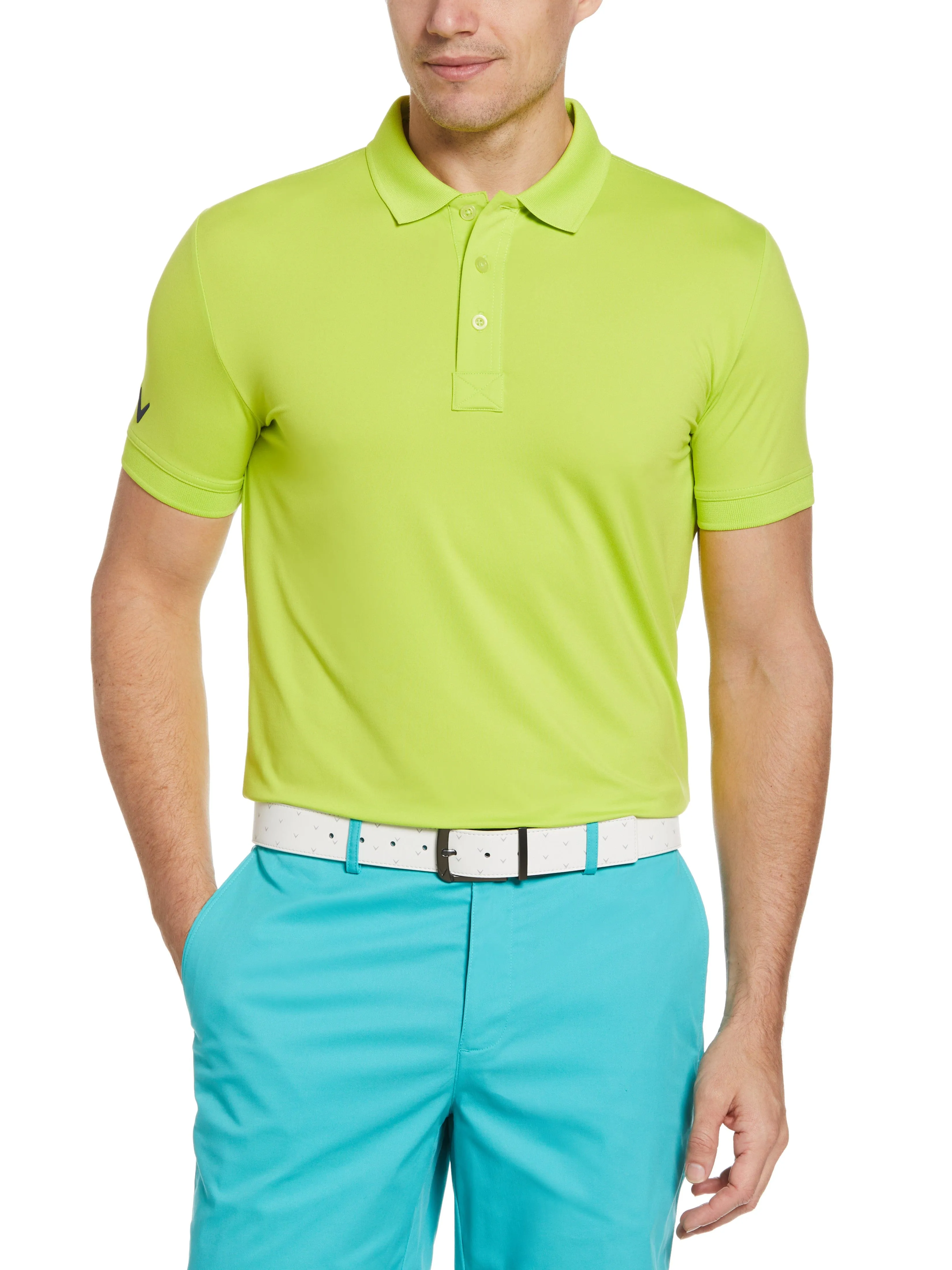Mens Callaway X Series Solid Ribbed Polo