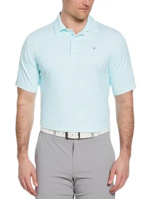 Mens Chevron Printed Polo