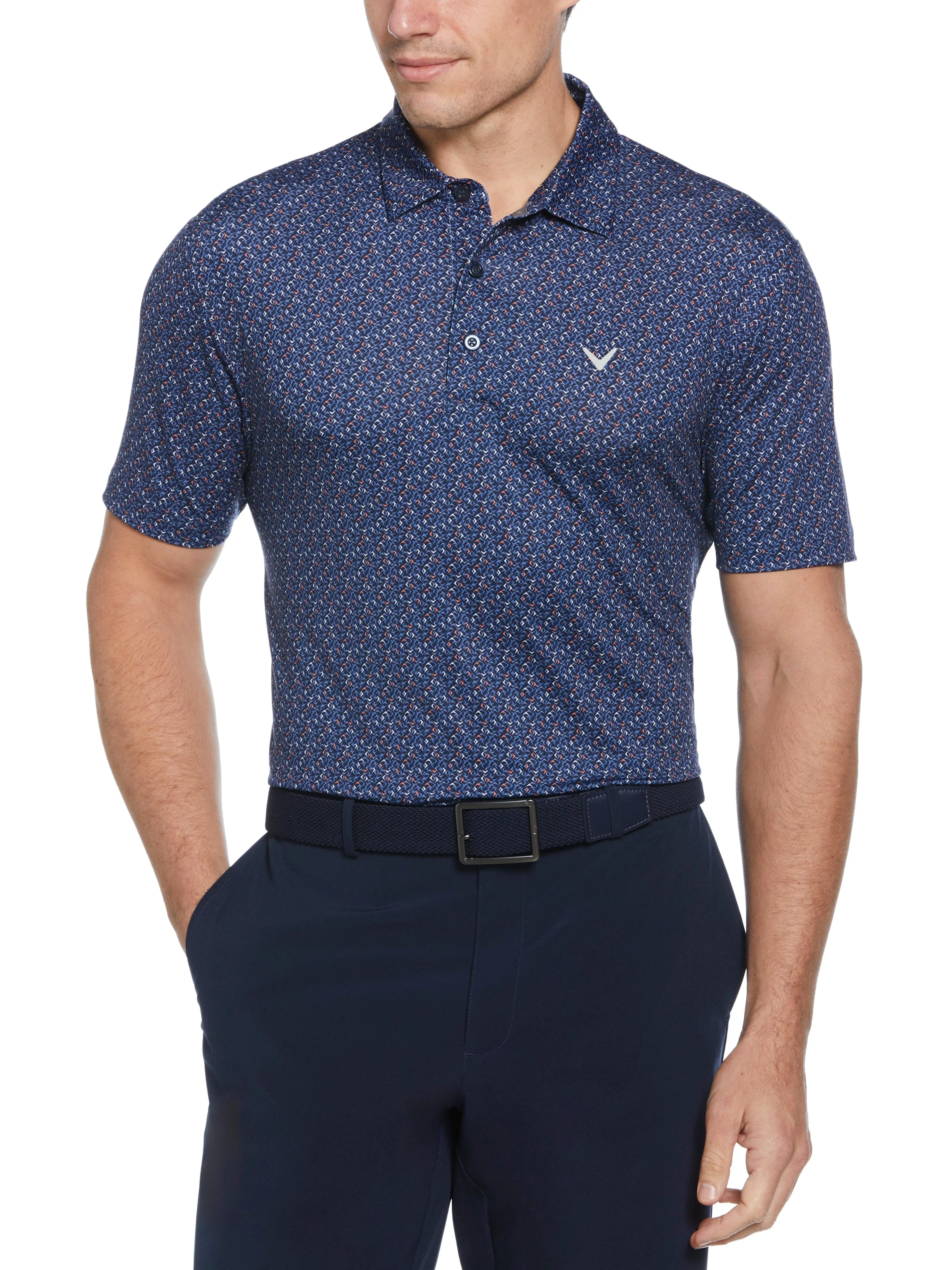 Men's Confetti Chevron All Over Polo