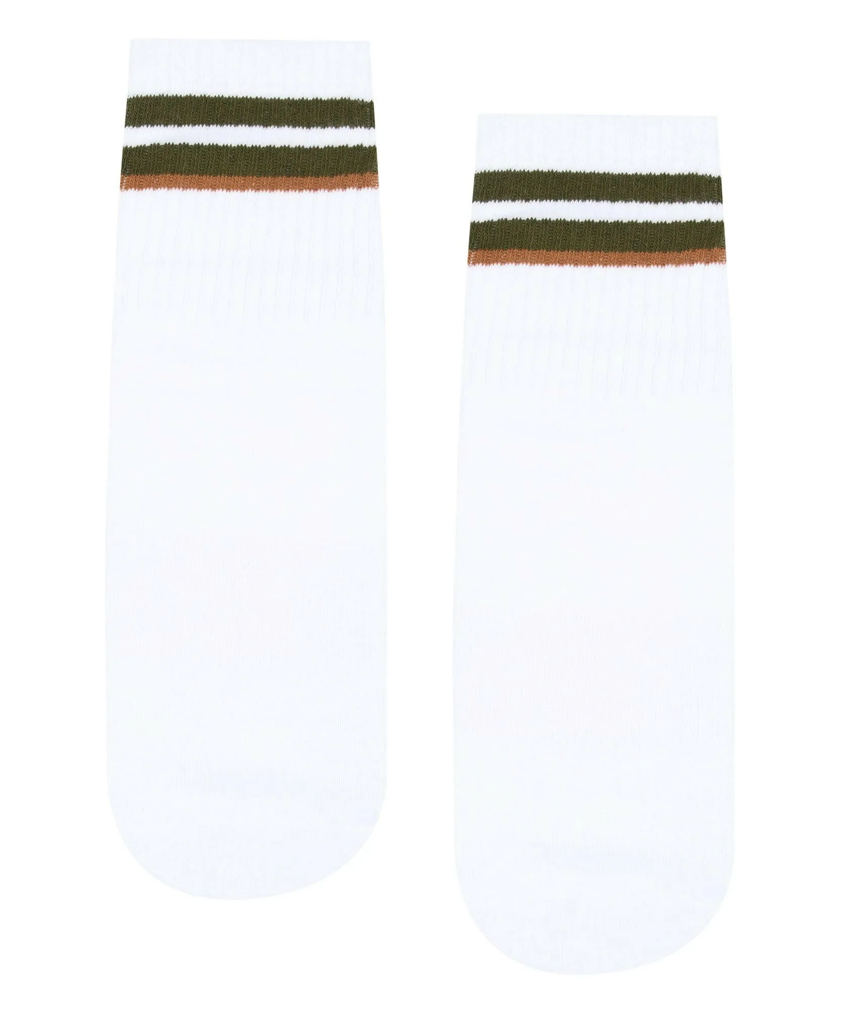 Men's Crew Non Slip Grip Socks - Ivory Earth