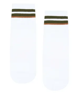 Men's Crew Non Slip Grip Socks - Ivory Earth
