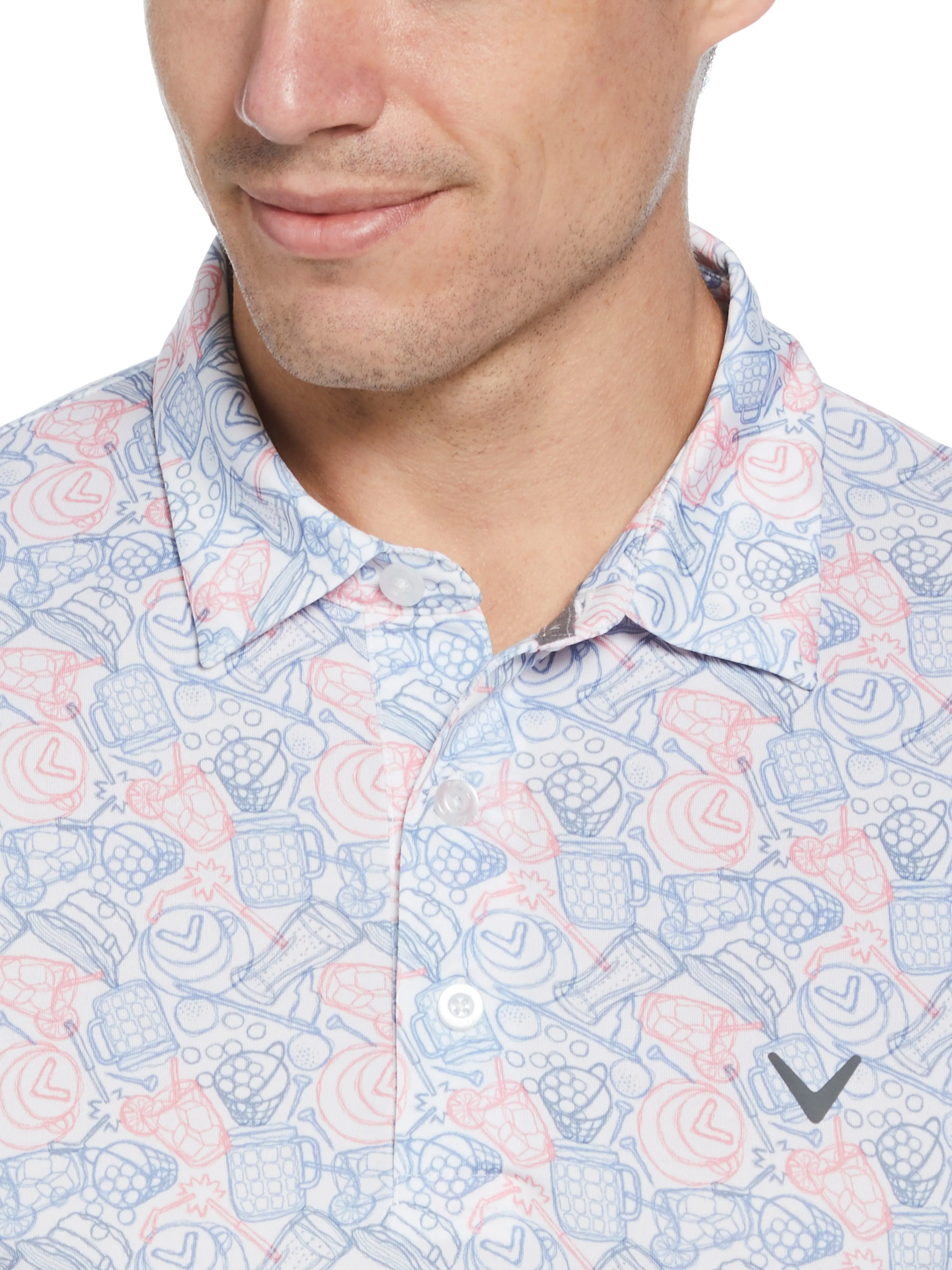 Men's Day On The Course Print Polo