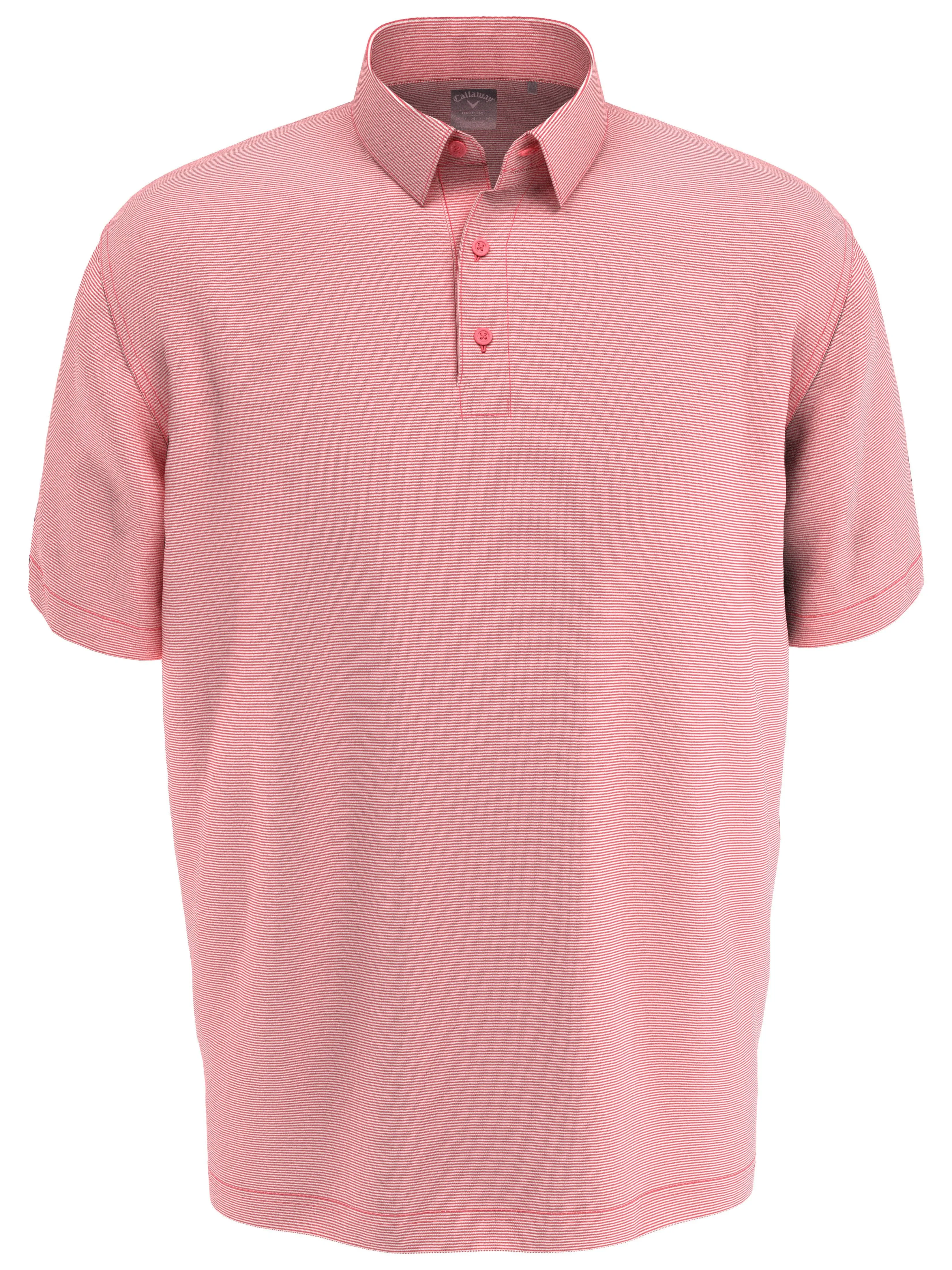 Mens Fine Line Stripe Polo