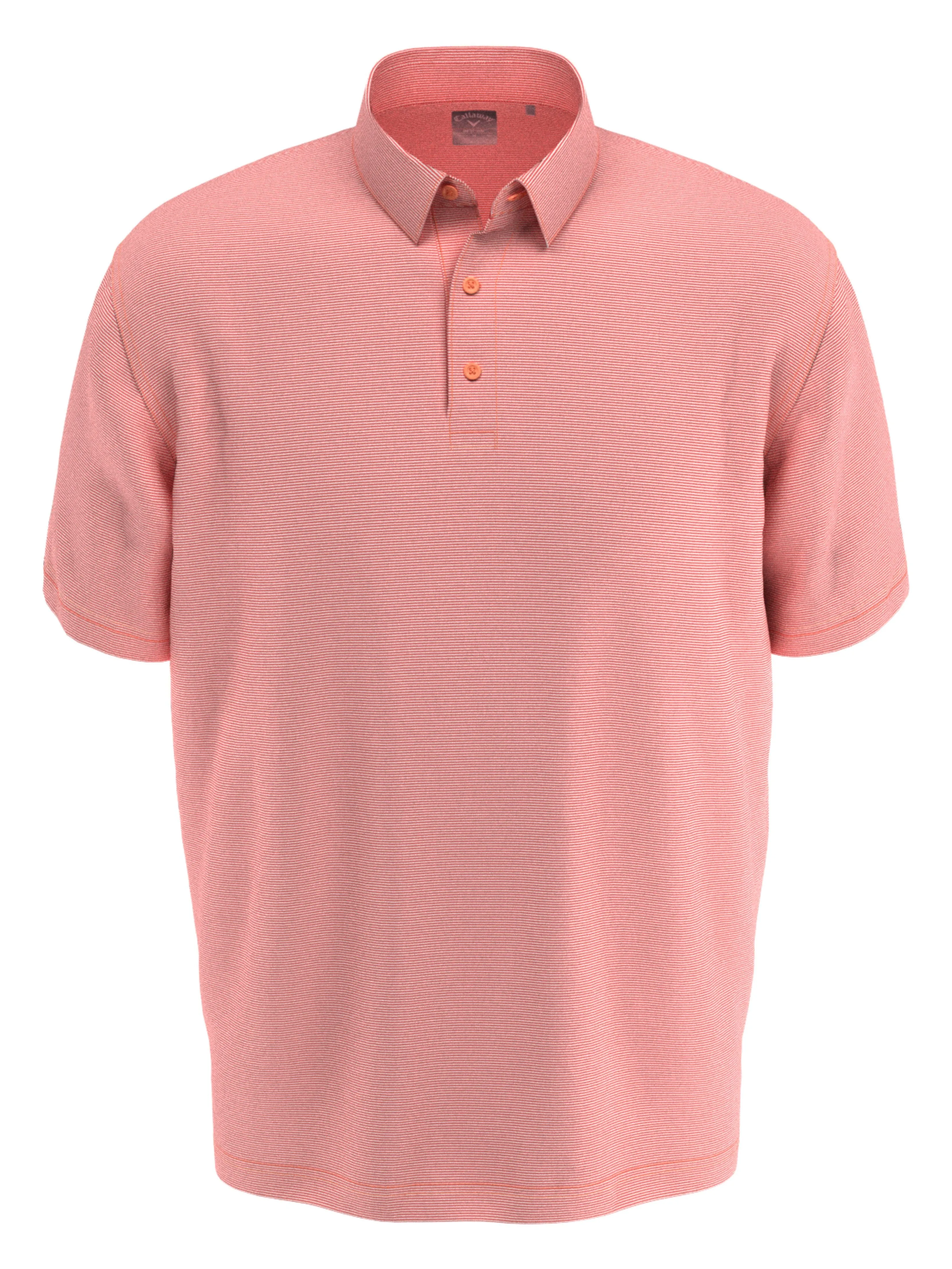 Mens Fine Line Stripe Polo