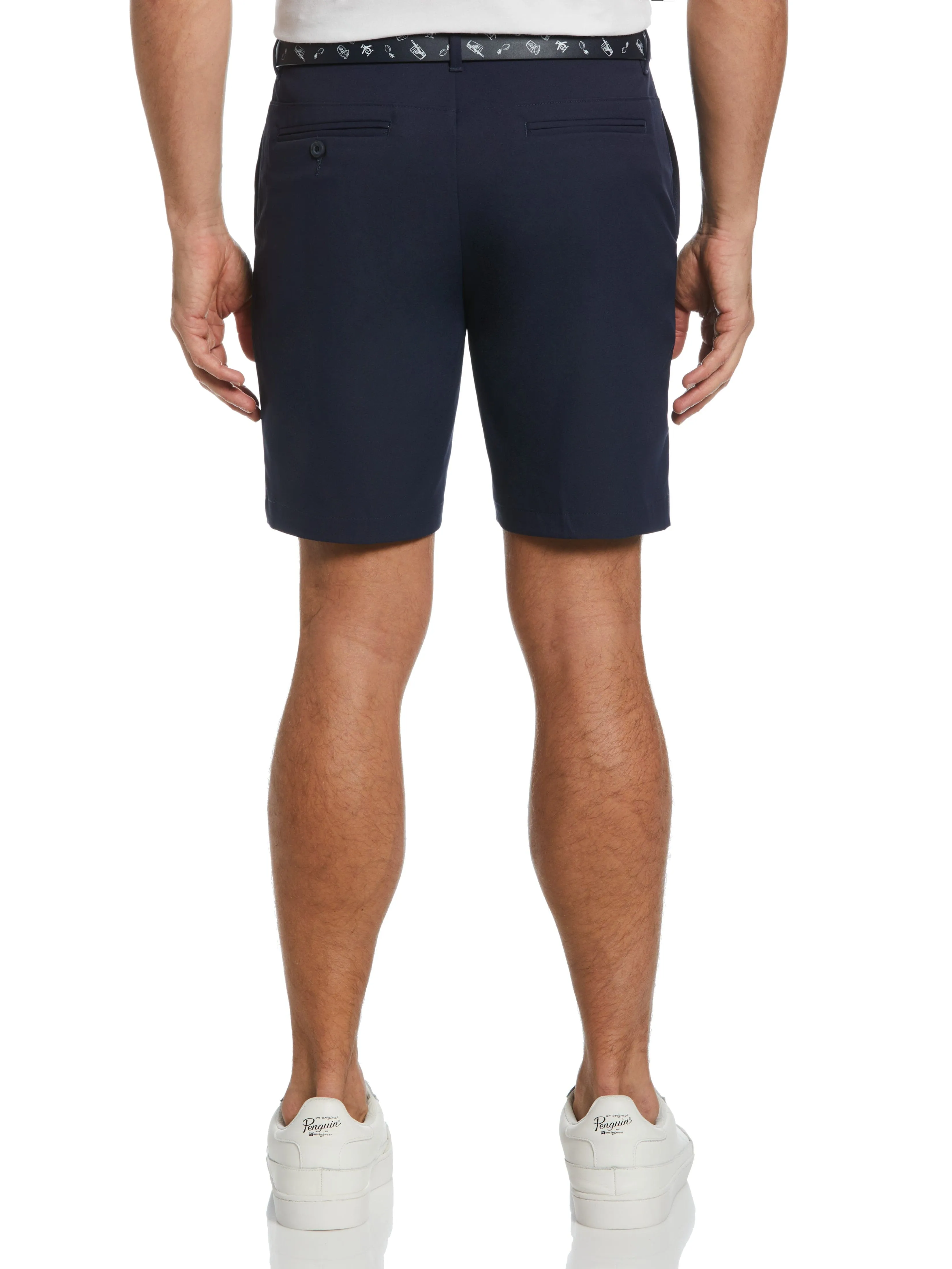 Men's Flat Front Solid Golf Shorts