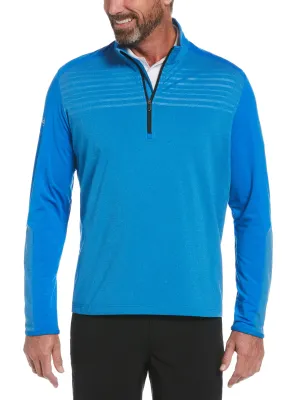Mens Lightweight 1/4 Zip Aquapel Sweater