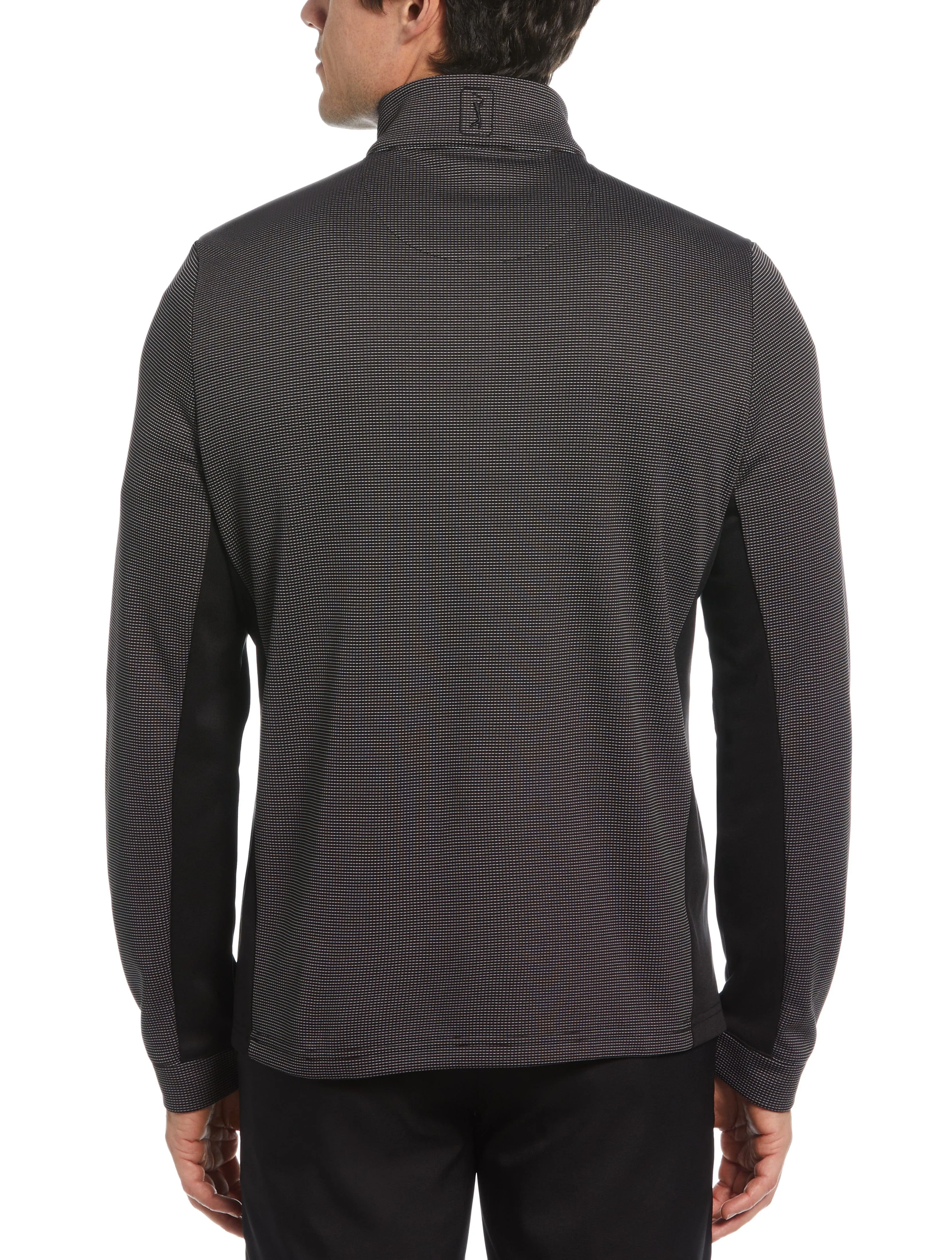 Men's Micro Jacquard Quarter Zip Golf Jacket