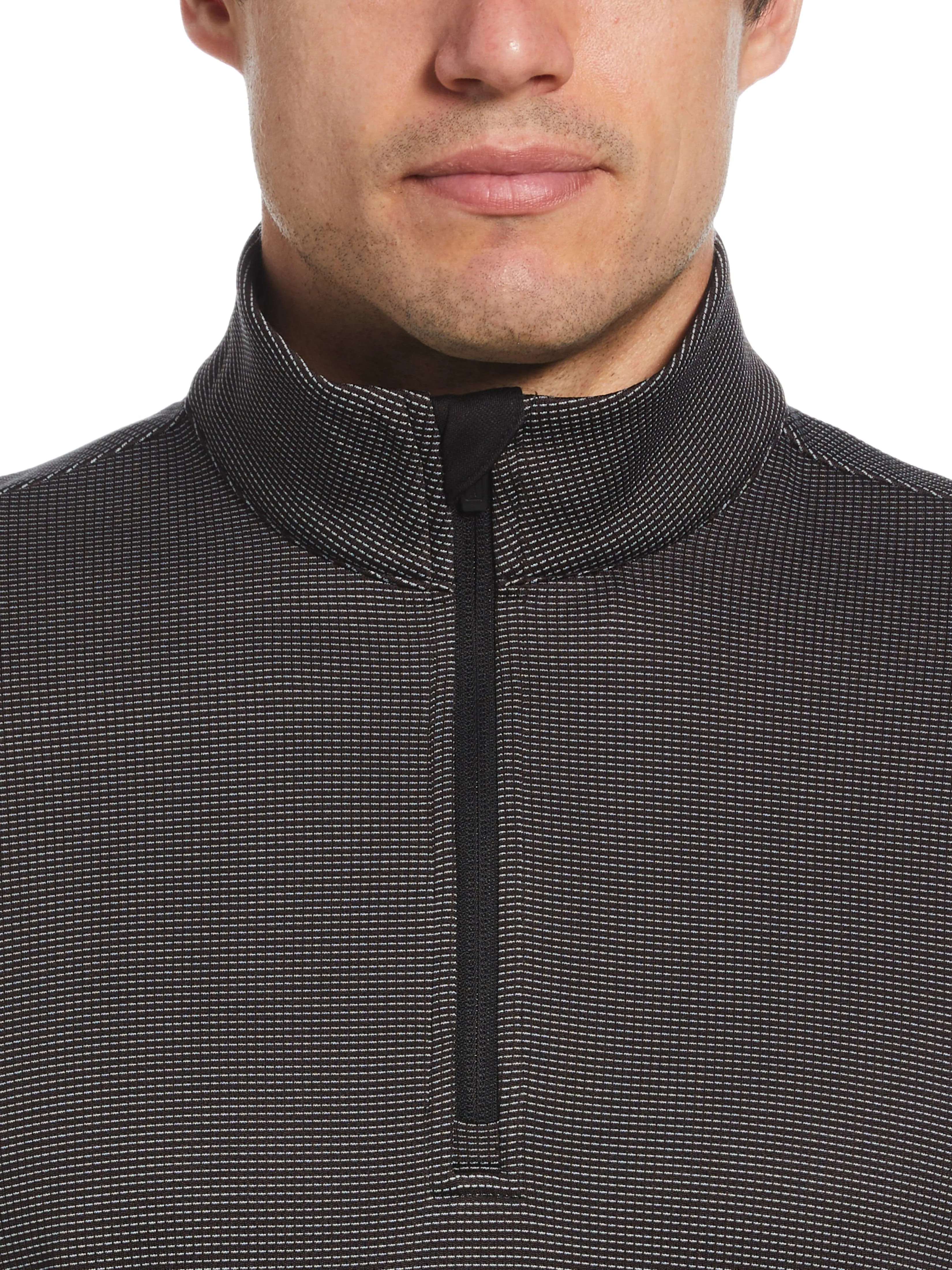 Men's Micro Jacquard Quarter Zip Golf Jacket