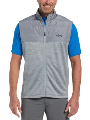Mens Mixed Texture Quilted Vest