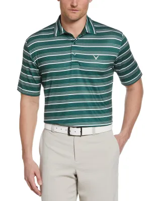 Mens Stripe Golf Polo