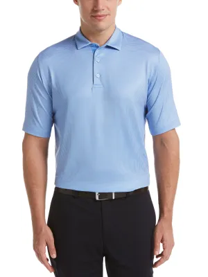 Mens Swing Tech™ Printed Gingham Polo
