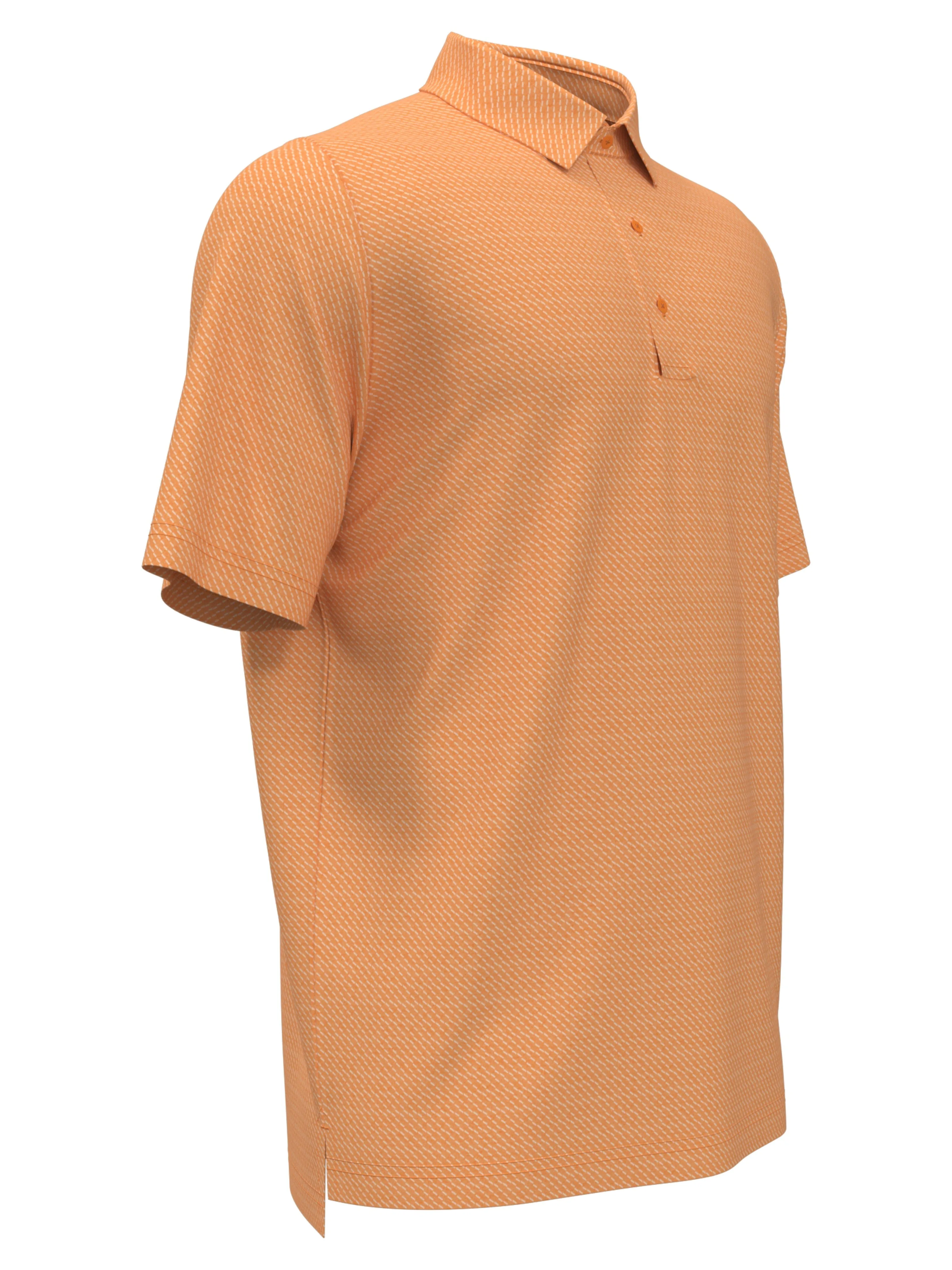 Mens Swing Tech Ventilated Heather Jacquard Golf Polo Shirt