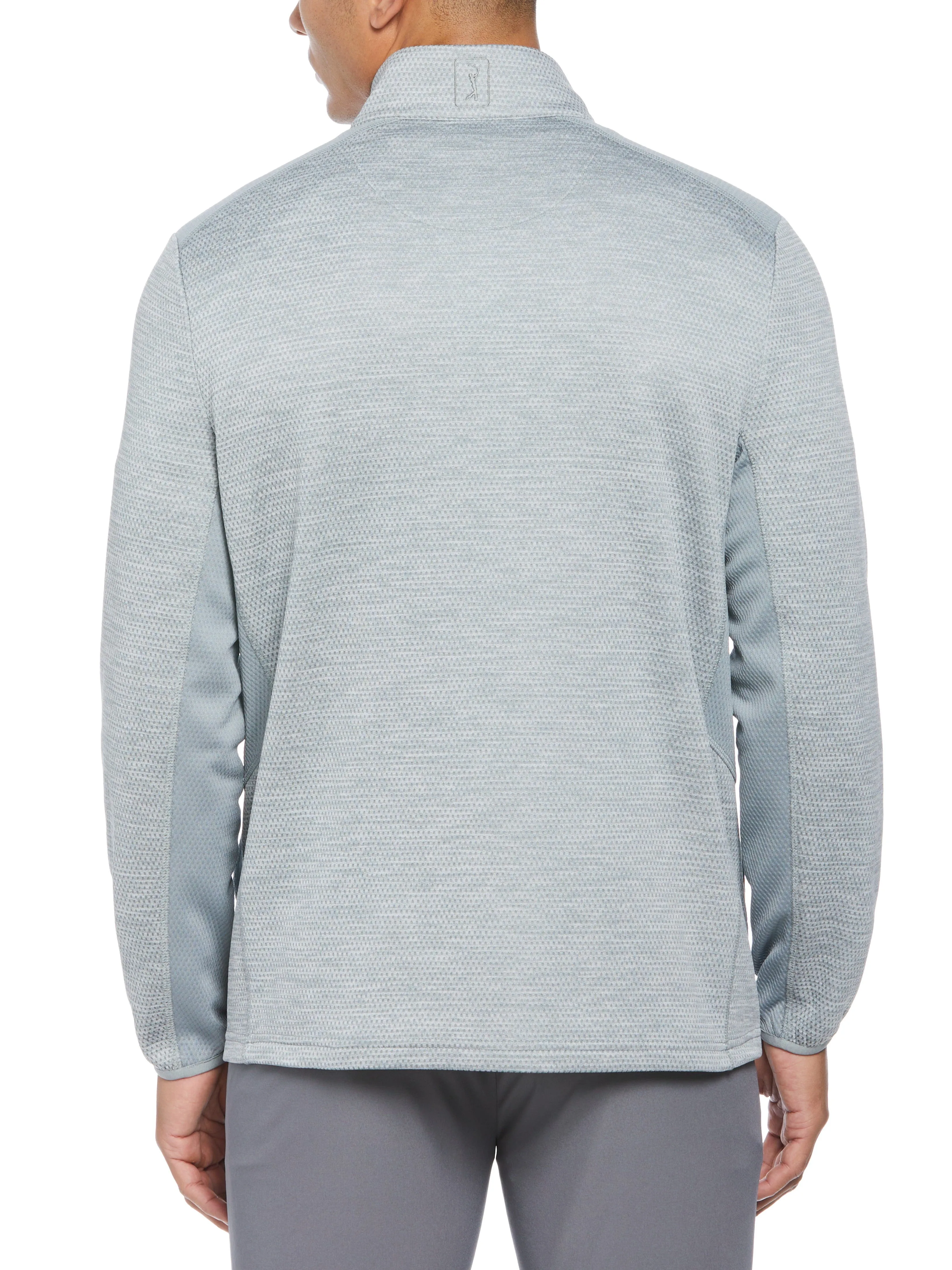 Men's Two Tone Space Dye 1/4 Zip Golf Pullover