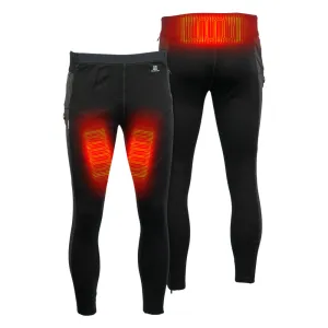 Mobile Warming Mens Merino Heated Base Layer Pants Black