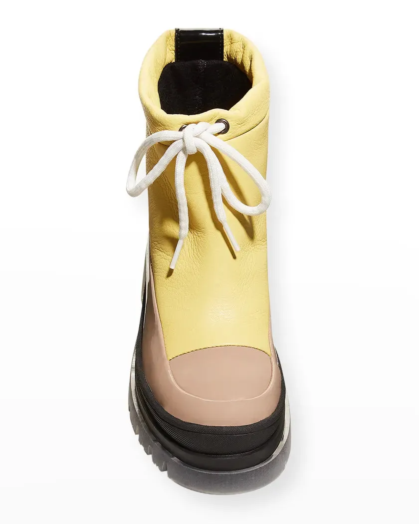 Montelliana 1965 Lucy Leather & Rubber Transparent-Sole Booties