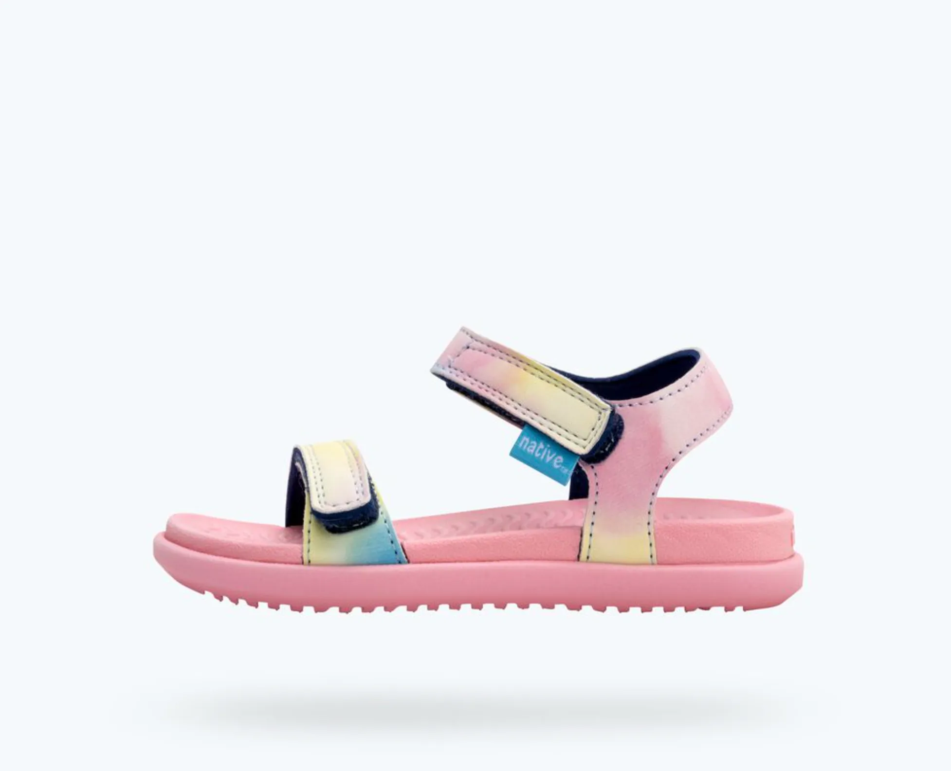 Natives - Charley Sugarlite Print Sandal - Princess Pink/Pastel Tie-dye