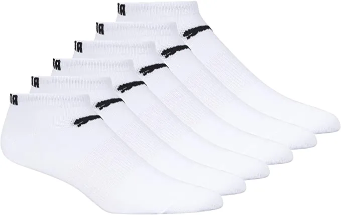 New in package! PUMA womens 6 Pack Low Cut Lightweight Performance Socks, shoe size 5-9.5!