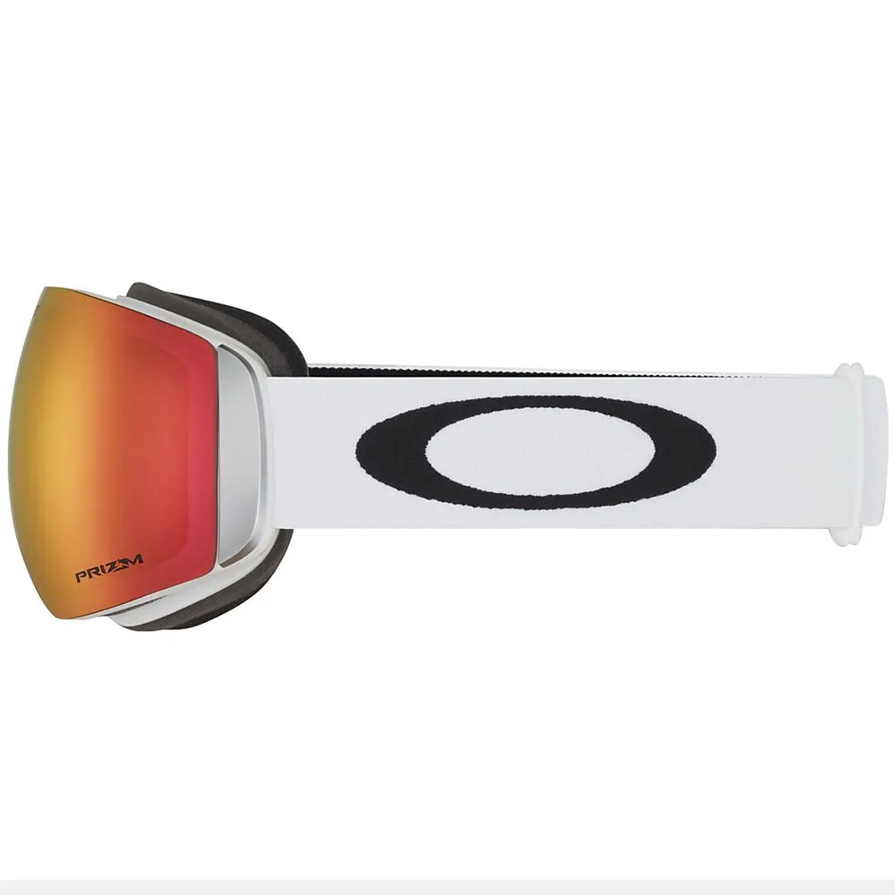 Oakley Flight Deck M Snow Goggles Matte White Prizm Torch Iridium