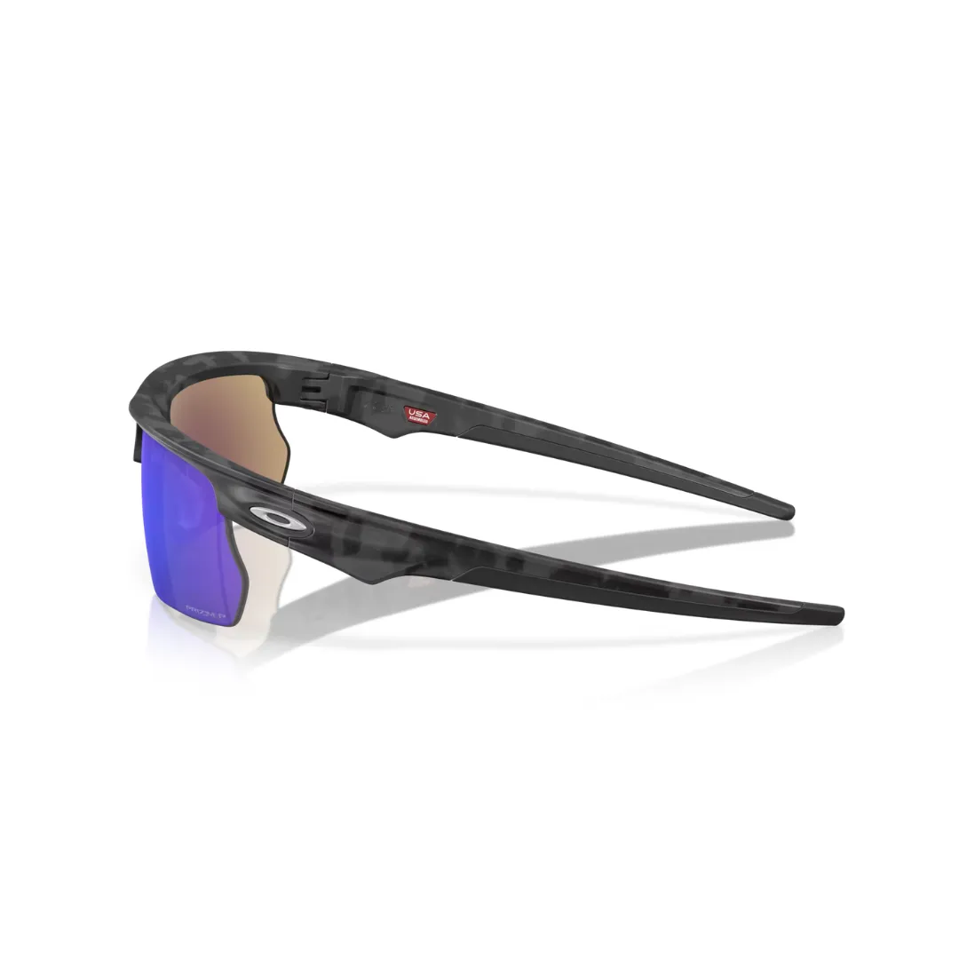 Oakley Sunglasses BiSphaera - Prizm Sapphire Polarized Lenses,  Matte Grey Camo Frame