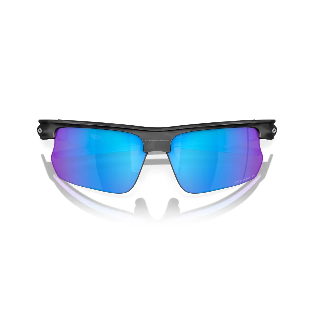 Oakley Sunglasses BiSphaera - Prizm Sapphire Polarized Lenses,  Matte Grey Camo Frame